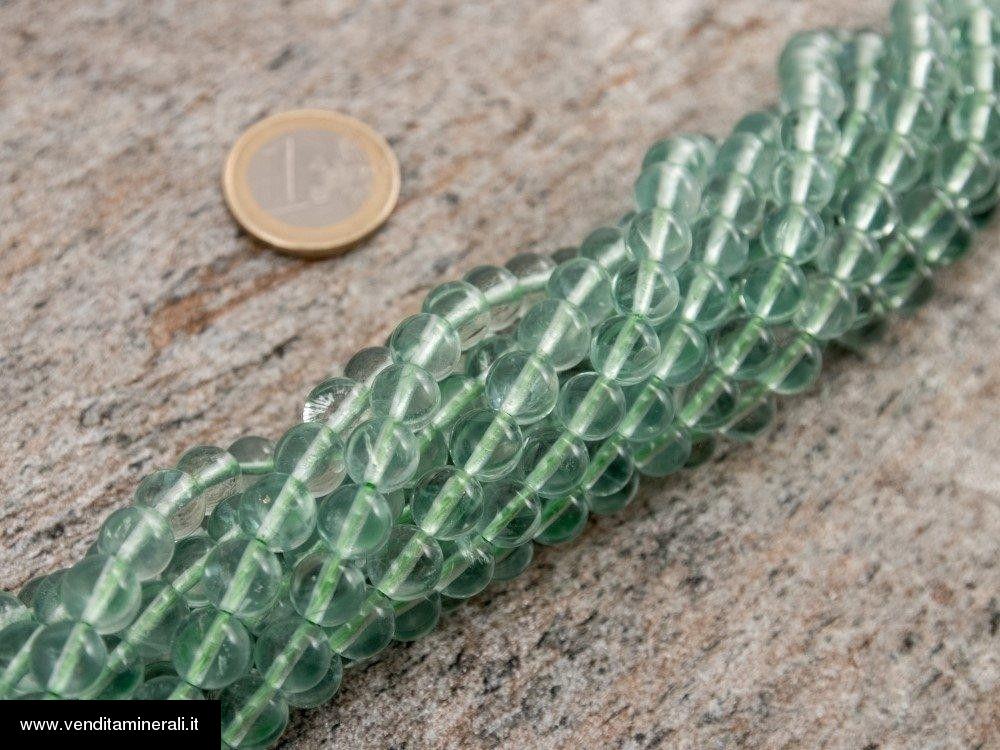 Filo della catena a palla verde fluorite da 8 mm