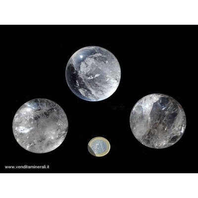Sfere di cristallo di rocca qualita' B a 0,5 kg