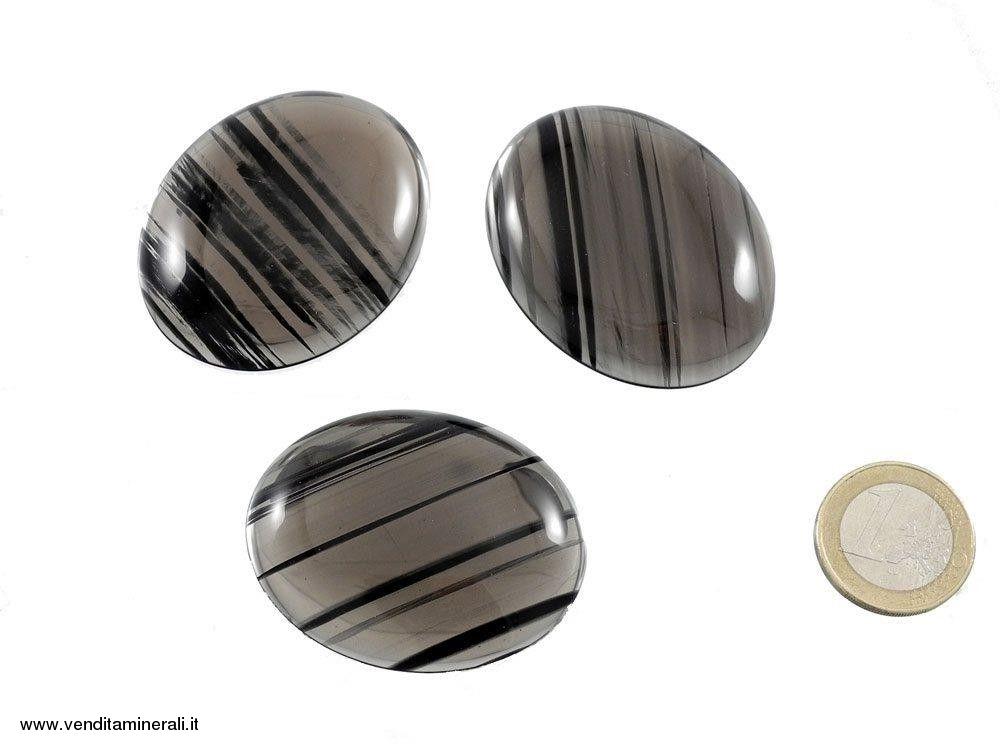 Lamelle d'ossidiana Cabochon 50 x 40 mm