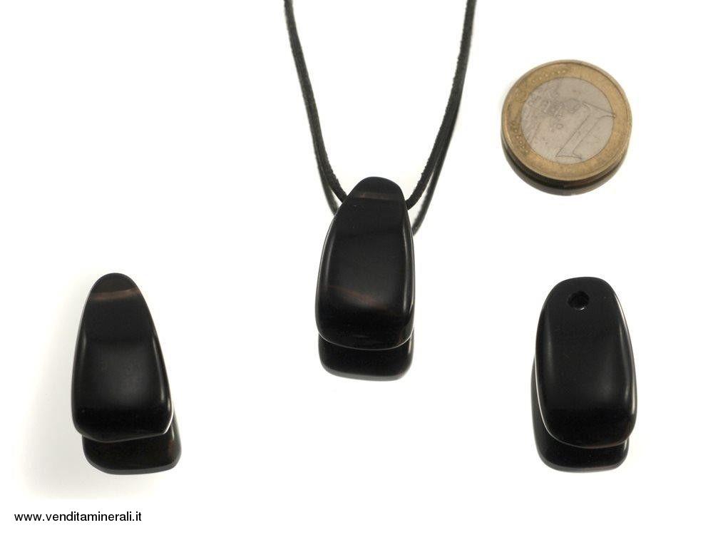 Pendente in ossidiana lamellare
