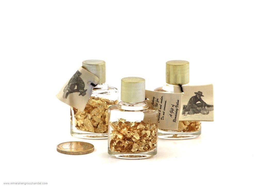 Bottiglie in oro reale