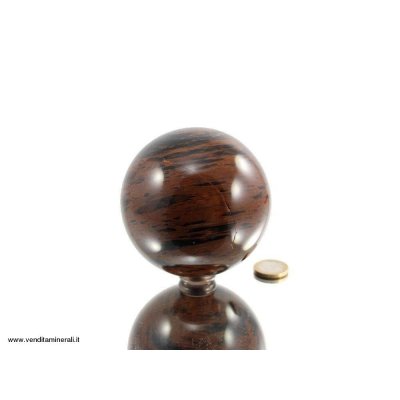 Palla di ossidiana di mogano