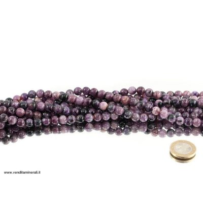 Collana di charoite da 8 mm