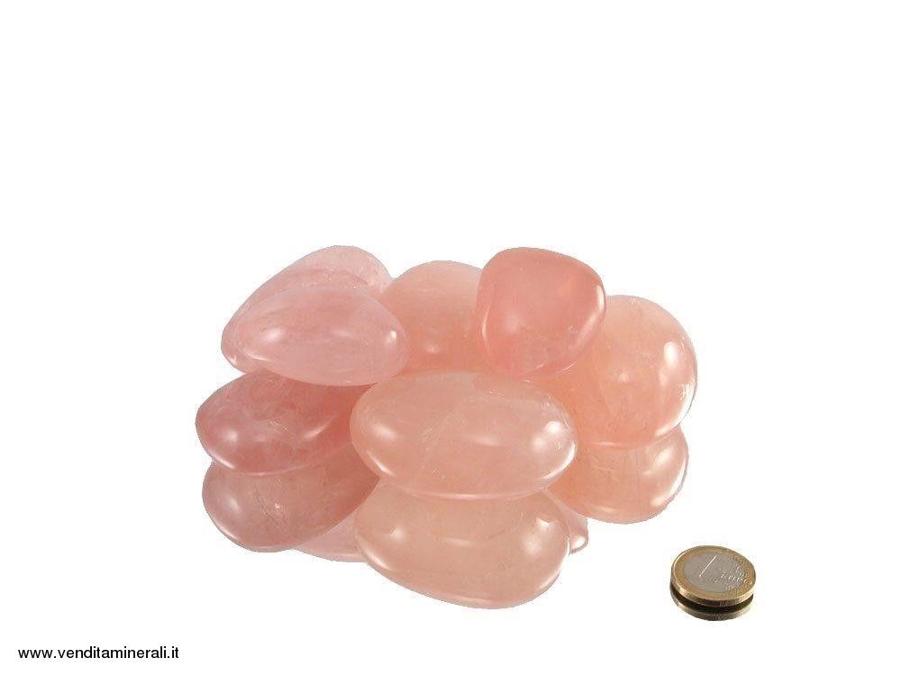Ciottoli di quarzo rosa - 0,5 kg
