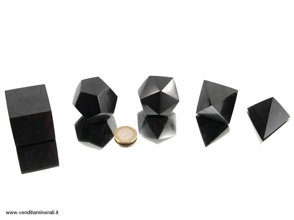 Set corpi platonici - Shungite