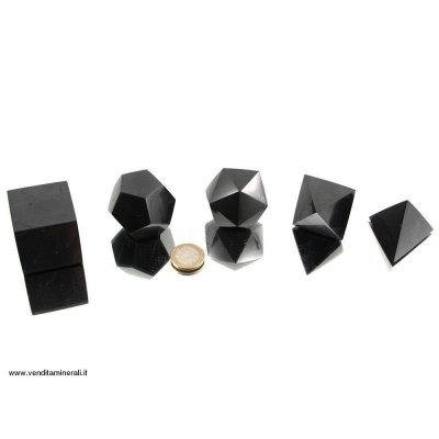 Set corpi platonici - Shungite