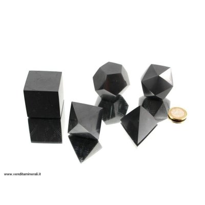 Set corpi platonici - Shungite
