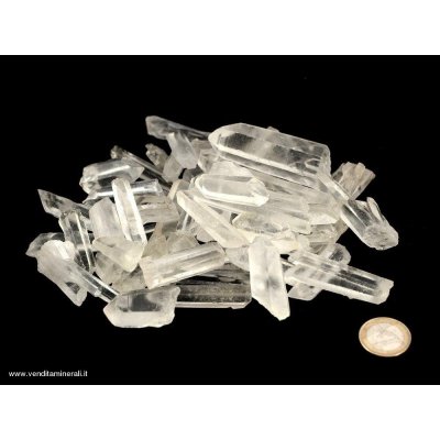 Quarzo ad aghi - punte di cristallo di roccia sottili 0,5 kg