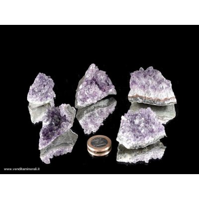 Ametista pezzi di Drusa piccole, qualita' A / B - 5 kg