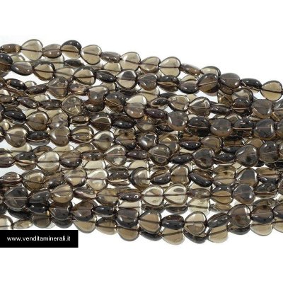 Filo cuore di quarzo fumé