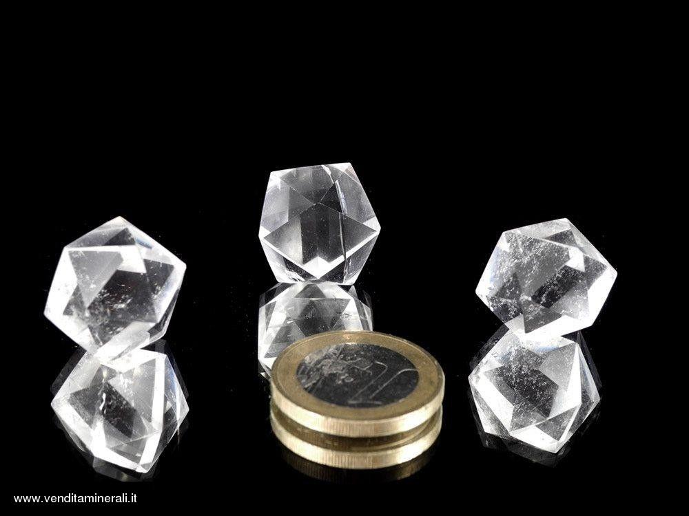 Icosaedro - Cristallo di rocca (corpo platonico)