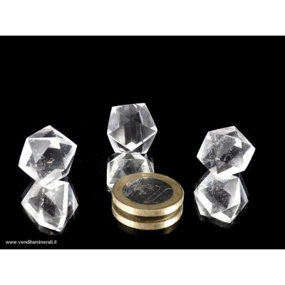 Icosaedro - Cristallo di rocca (corpo platonico)