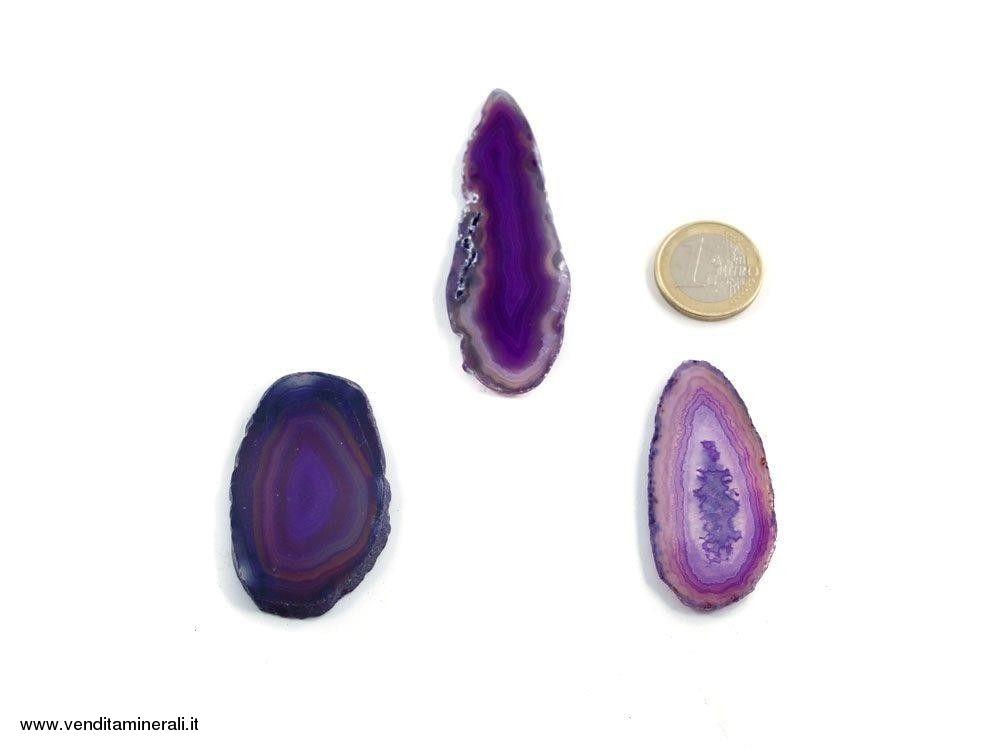 Agata sezionata viola piccola - 1 pezzo