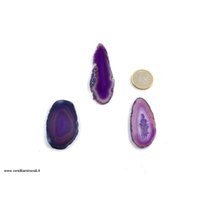 Agata sezionata viola piccola - 1 pezzo