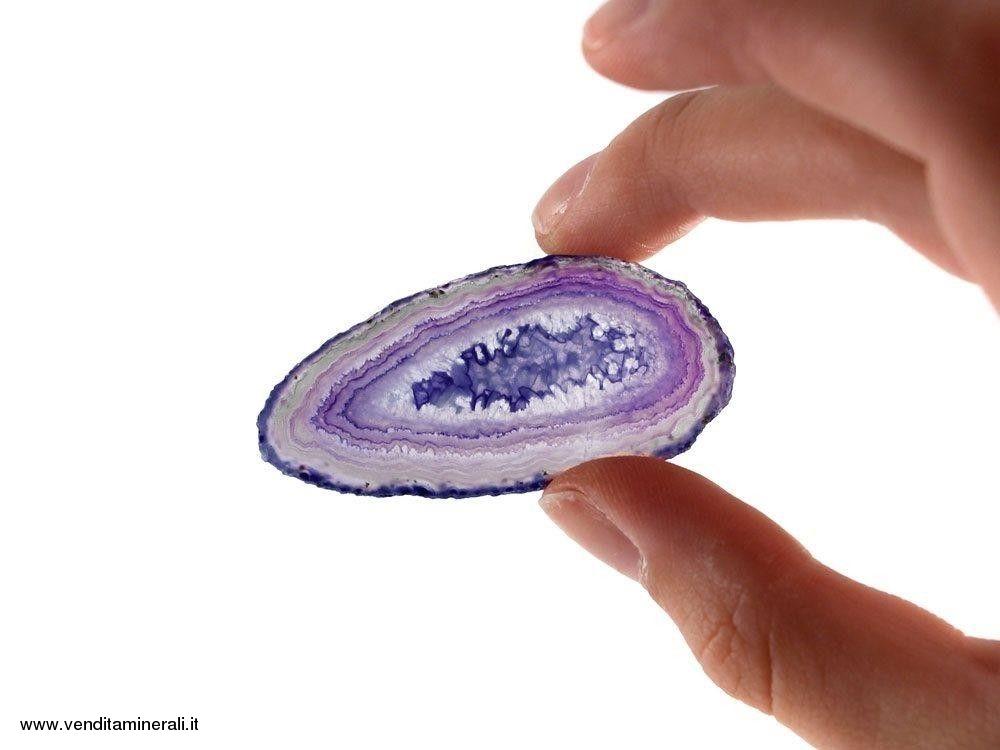 Agata sezionata viola piccola - 1 pezzo