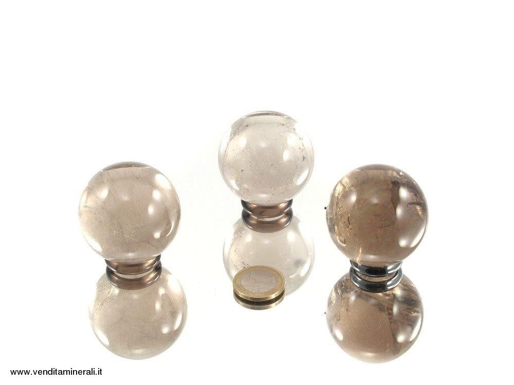 Sfere di quarzo fume' qualita' A - 0,5 kg