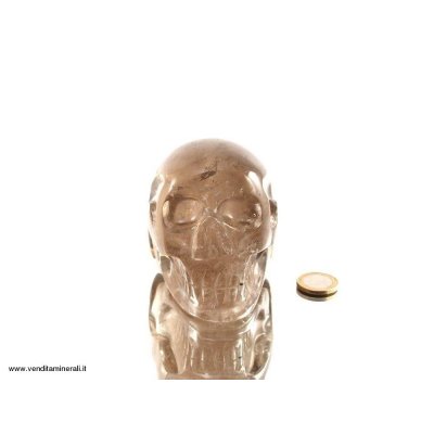 Teschio di cristallo - Quarzo fume'