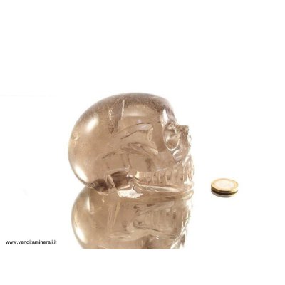 Teschio di cristallo - Quarzo fume'
