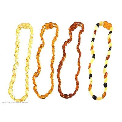 Mini pepita di collana d'ambra