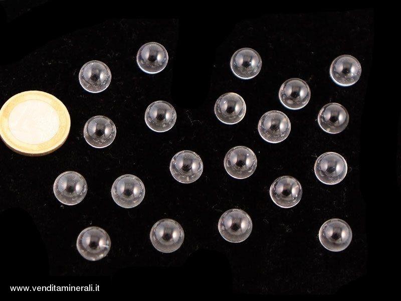 Supermini sfere di cristallo di rocca 10 pezzi