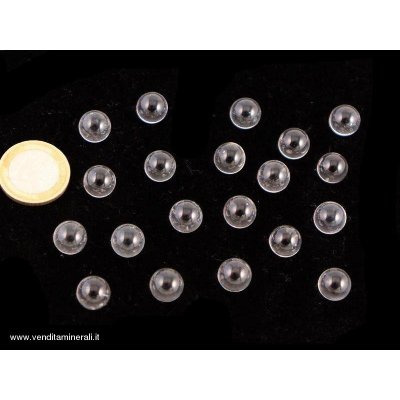 Supermini sfere di cristallo di rocca 10 pezzi