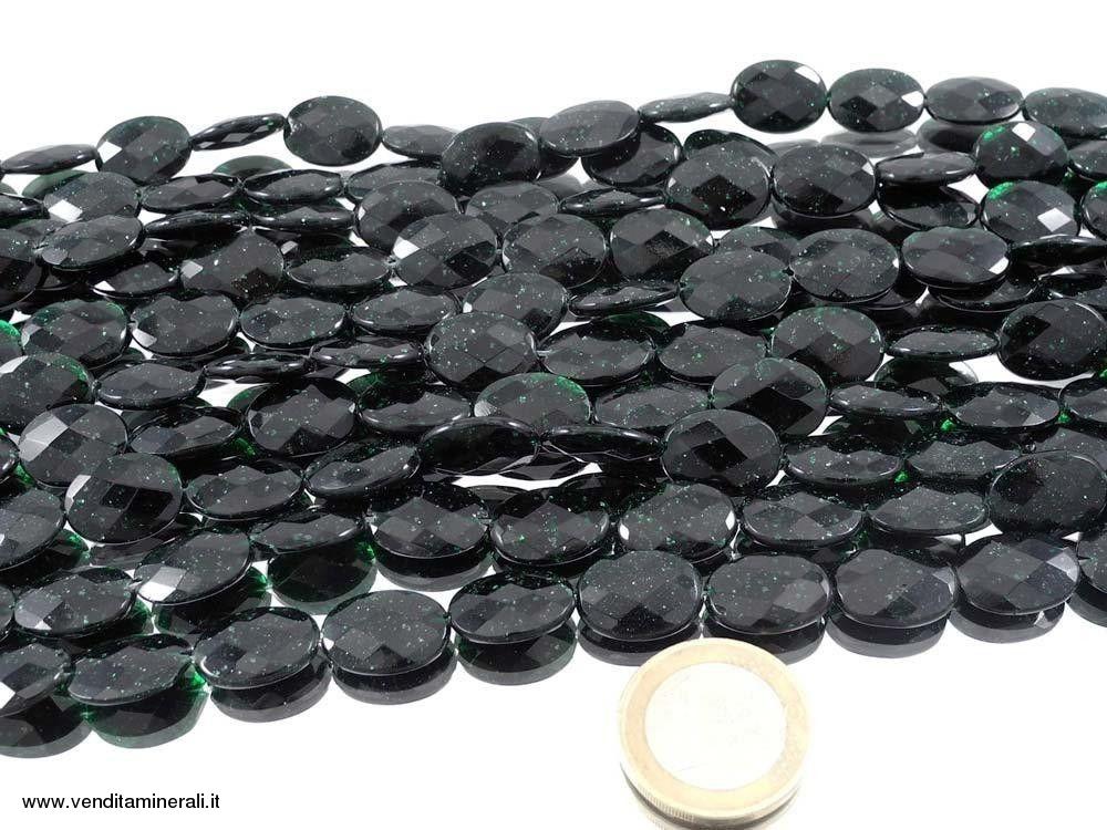 Green river (synth.) Filo catena ovale / sfaccettato