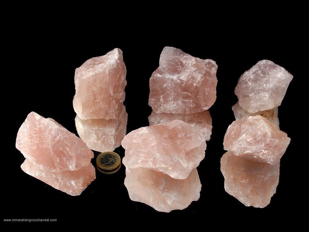 Pietre grezze di quarzo rosa - 1 kg, Minerali Grezzi