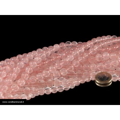 Filo catena di quarzo rosa 10 mm