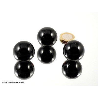 Sfera di ossidiana lamellare 3 cm