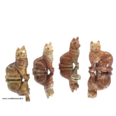 Gatto in marmo naturale