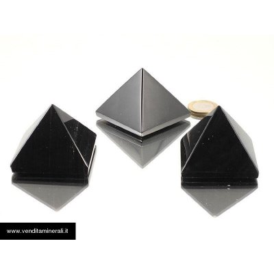 Piramide di lamelle di ossidiana - 1 pz