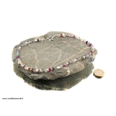 Catena di fluorite con perle