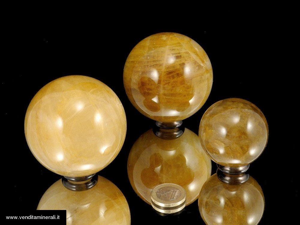 Palline di quarzo giallo - 0,5 kg