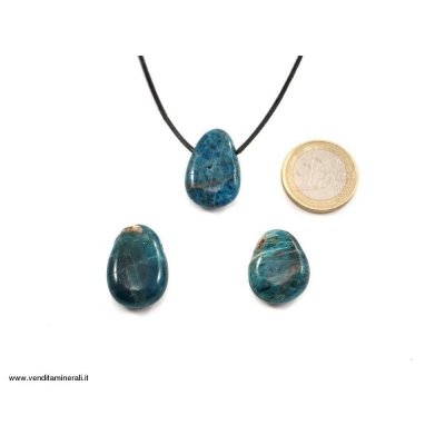 Pendente in apatite blu