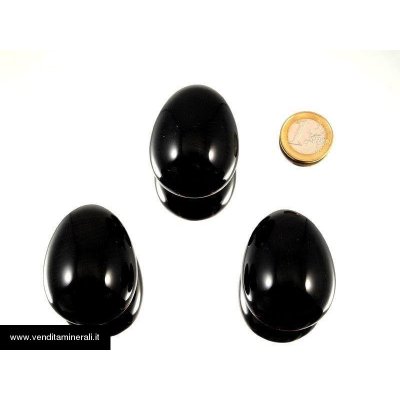 Lamelle d'ossidiana - uovo della pietra preziosa