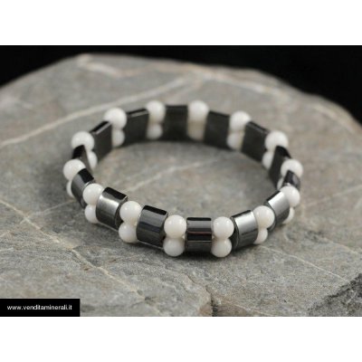 Ematite - bracciale in madreperla