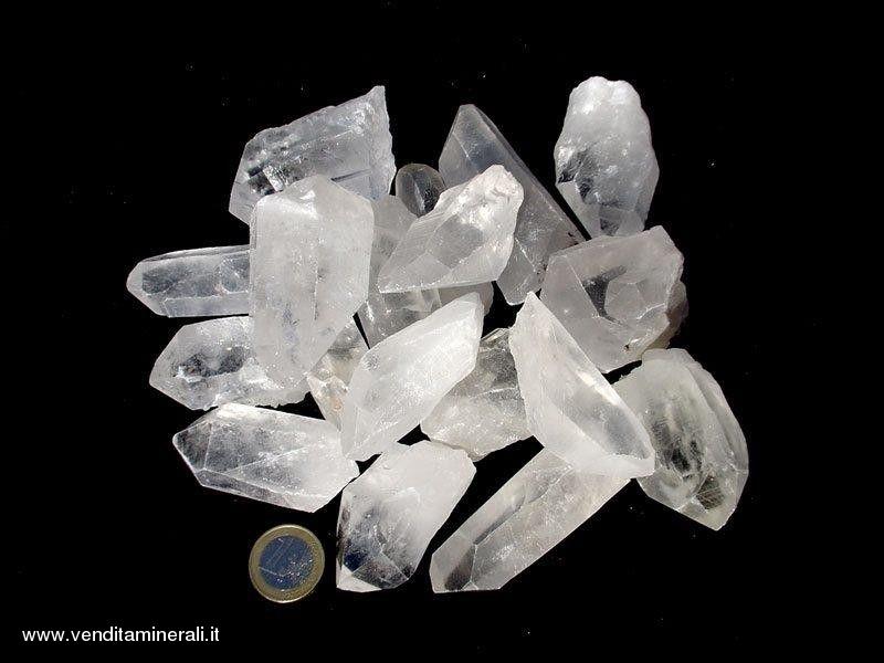 1 kg di cristalli di roccia 4 - 7 cm