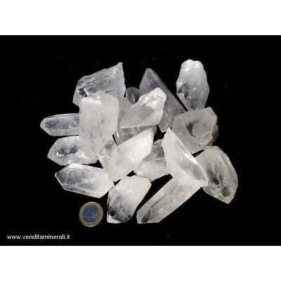 1 kg di cristalli di roccia 4 - 7 cm