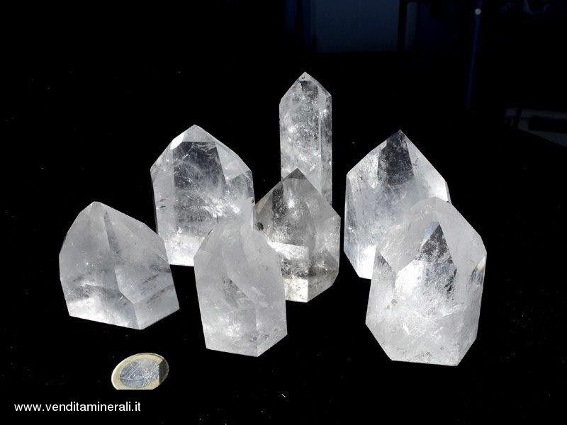 Cristalli di roccia lucidati di qualita' B 0,5 kg