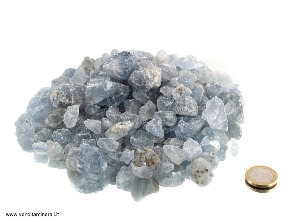 Celestina - piccole pietre grezze - 1 kg