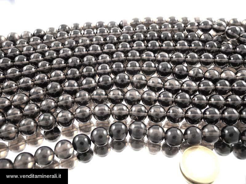 Filo di catena di ossidiana lamellare da 12 mm