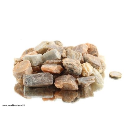 Pietra di luna - piccole pietre grezze (2-5 cm) - 1 kg