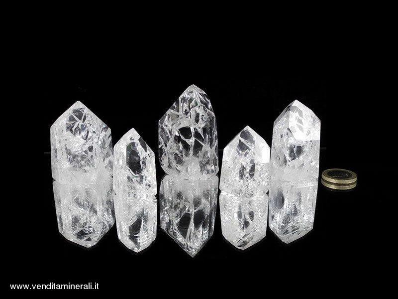 Punte di cristallo di rocca incrinate 0,5 kg