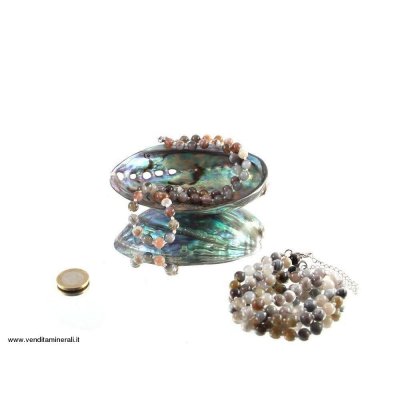 Catena a palla di agata del Botswana 8 mm / 50 cm