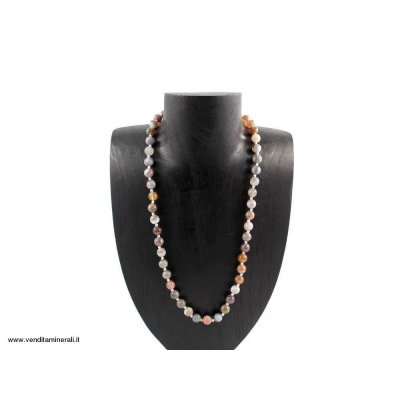 Catena a palla di agata del Botswana 8 mm / 50 cm