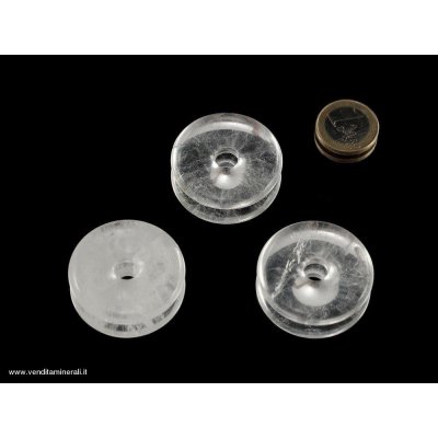 Cristallo di rocca a forma di ciambella - 40 mm