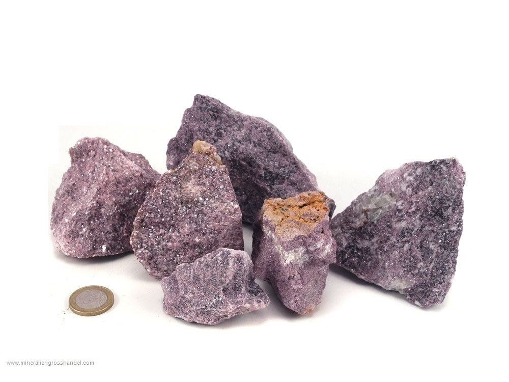 Pietre grezze di lepidolite - 1 kg