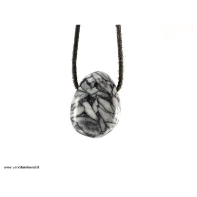 Pendente a goccia in pinolite (Magnesite di ghiaccio)