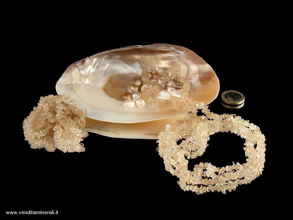 Catene di schegge in Citrino lungo