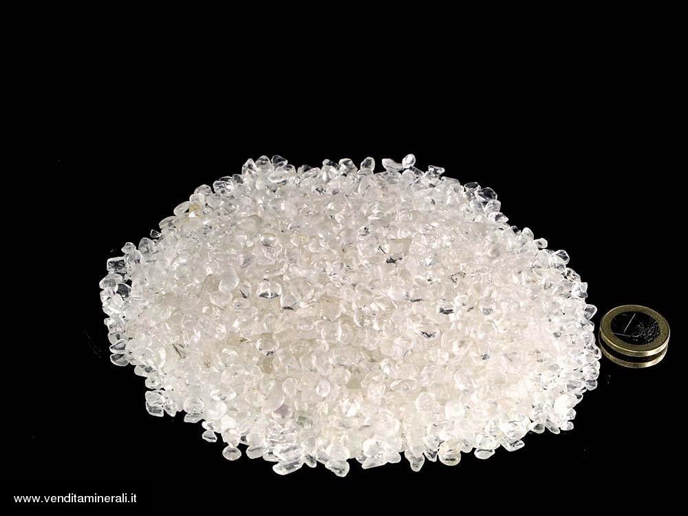 Cristallo di rocca micro come pietra martellata TS - 0,5 kg